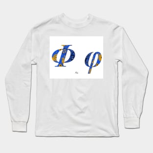Phi Greek Alphabet Long Sleeve T-Shirt